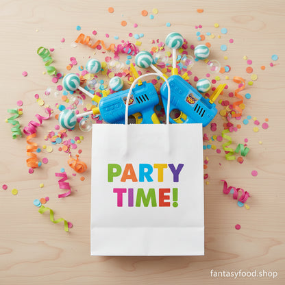 Johny Bee Gun Pop Trigger utilizzato come fantastico regalino di fine festa all'interno di una party bag.