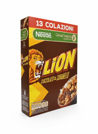 🦁 NESTLÉ LION CEREALI INTEGRALI CIOCCOLATO & CARAMELLO