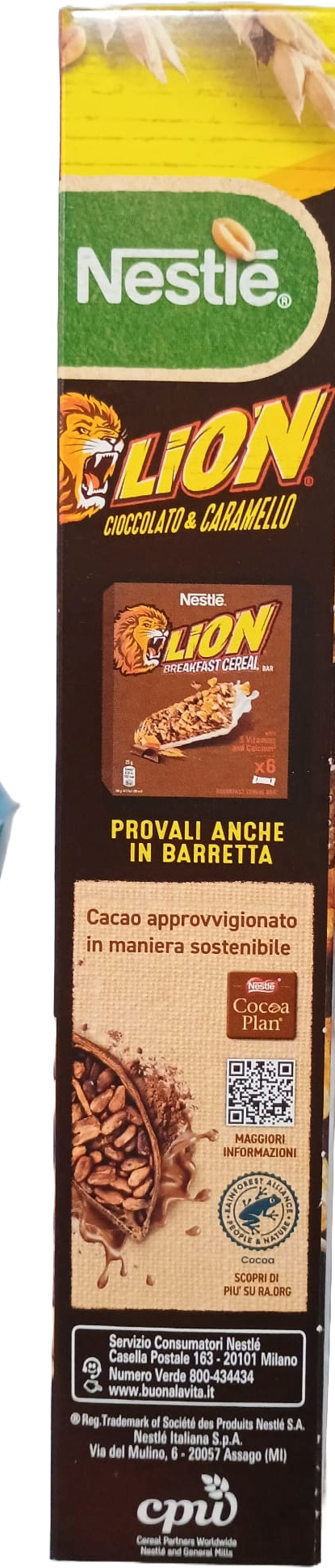 🦁 NESTLÉ LION CEREALI INTEGRALI CIOCCOLATO & CARAMELLO