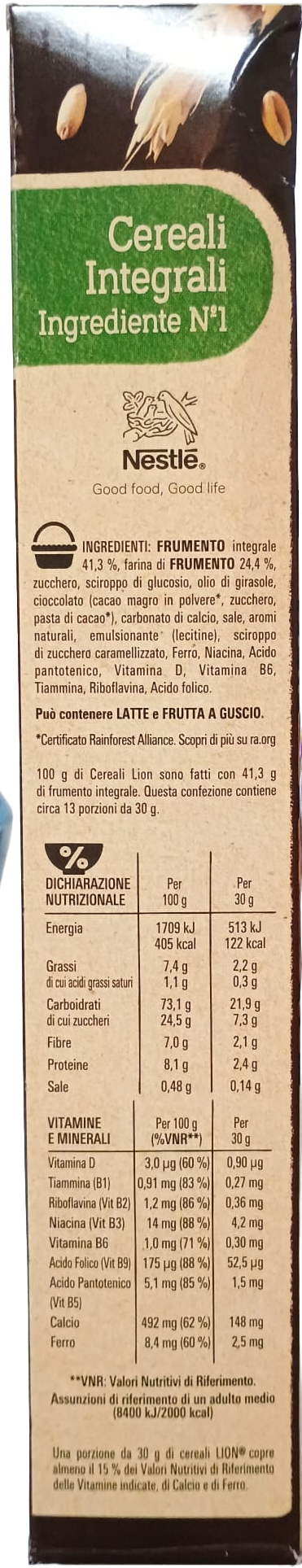 🦁 NESTLÉ LION CEREALI INTEGRALI CIOCCOLATO & CARAMELLO