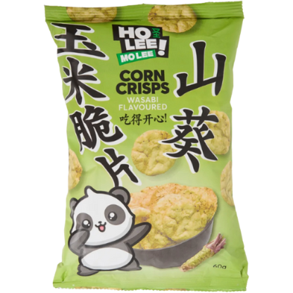 LEE MO LEE   CORN CRISPS WASABI 🌽🔥 SNACK DI MAIS (60G) [TH]