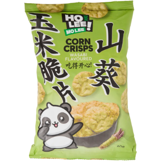 LEE MO LEE   CORN CRISPS WASABI 🌽🔥 SNACK DI MAIS (60G) [TH]