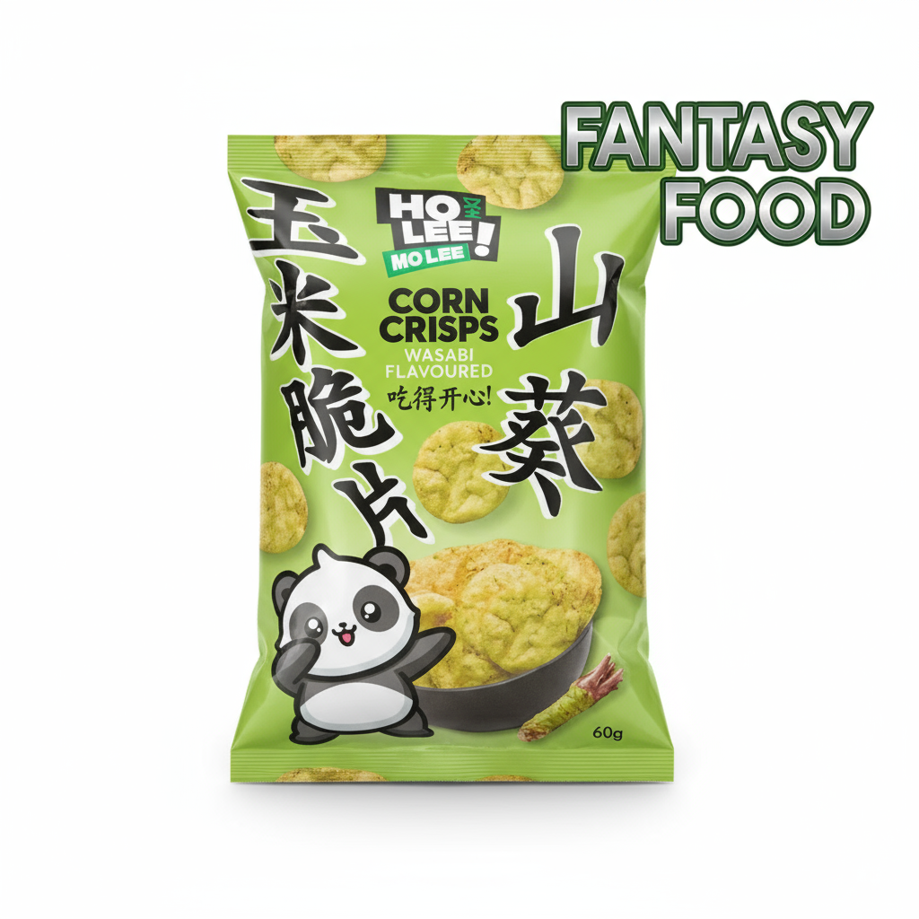LEE MO LEE   CORN CRISPS WASABI 🌽🔥 SNACK DI MAIS (60G) [TH]