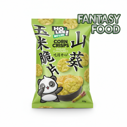 LEE MO LEE   CORN CRISPS WASABI 🌽🔥 SNACK DI MAIS (60G) [TH]