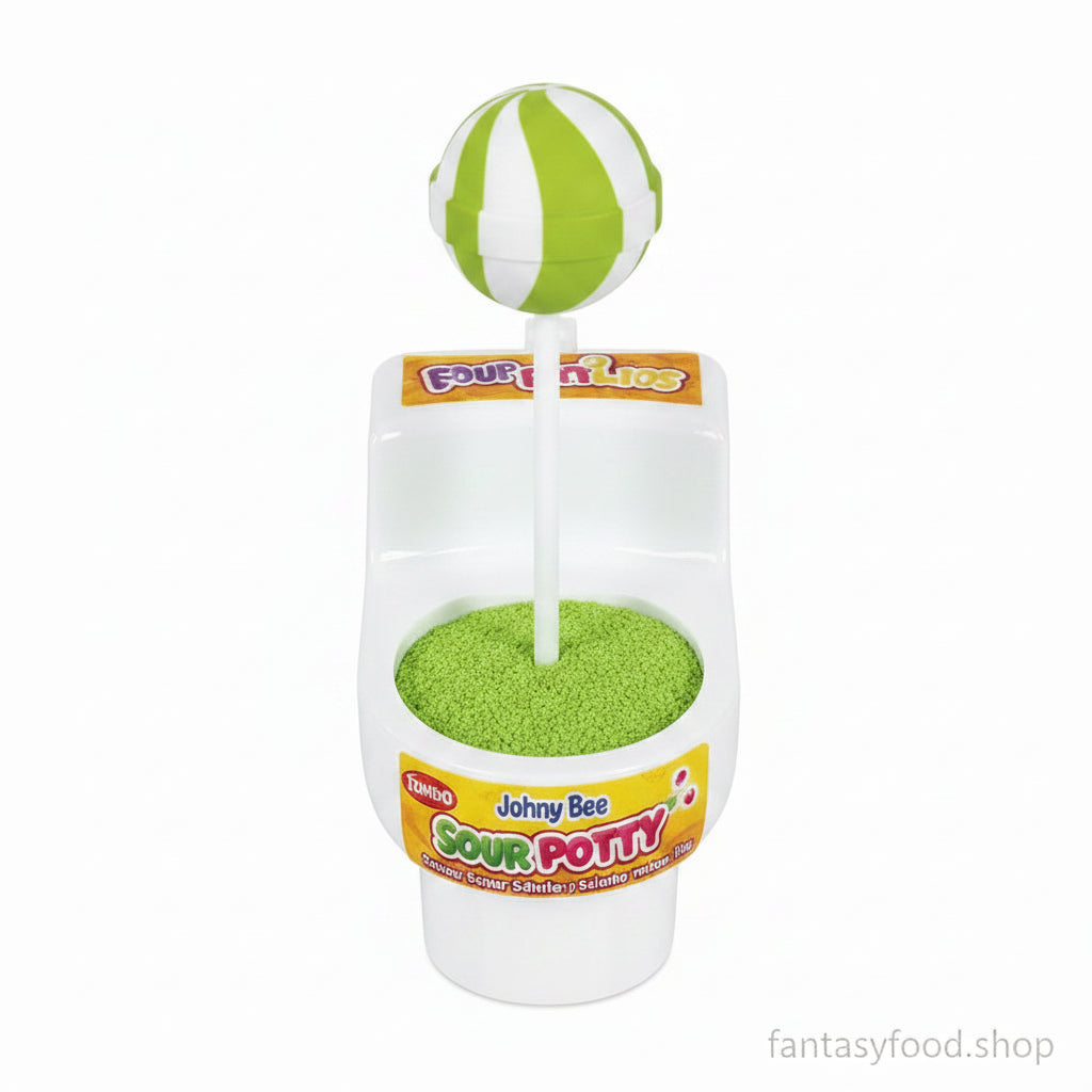 Caramella asprissima Johny Bee Sour Potty gusto mela verde.
