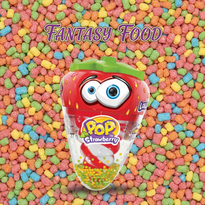 🍓 JOHNY BEE STRAWBERRY POP – 🇪🇺 LOLLIPOP CON MINI CANDIES (27G) 🍭