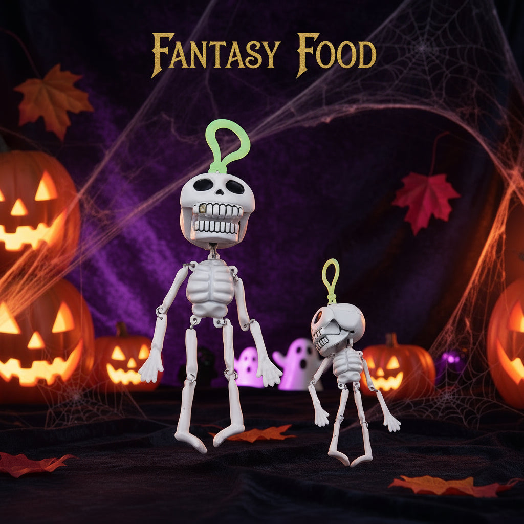 🧠 TOYS JOYGUM SUPER TESCHIO – Portachiavi con caramelle HAPPY HALLOWEEN