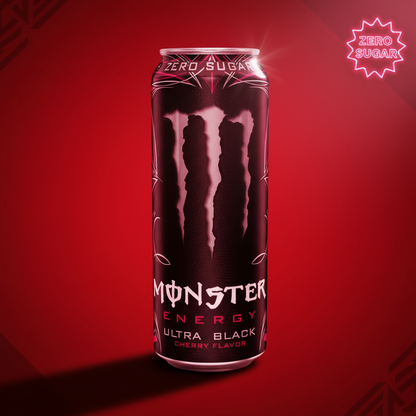 🖤 MONSTER ENERGY ULTRA BLACK – CILIEGIA NERA (500 ML) 🇺🇸⚡