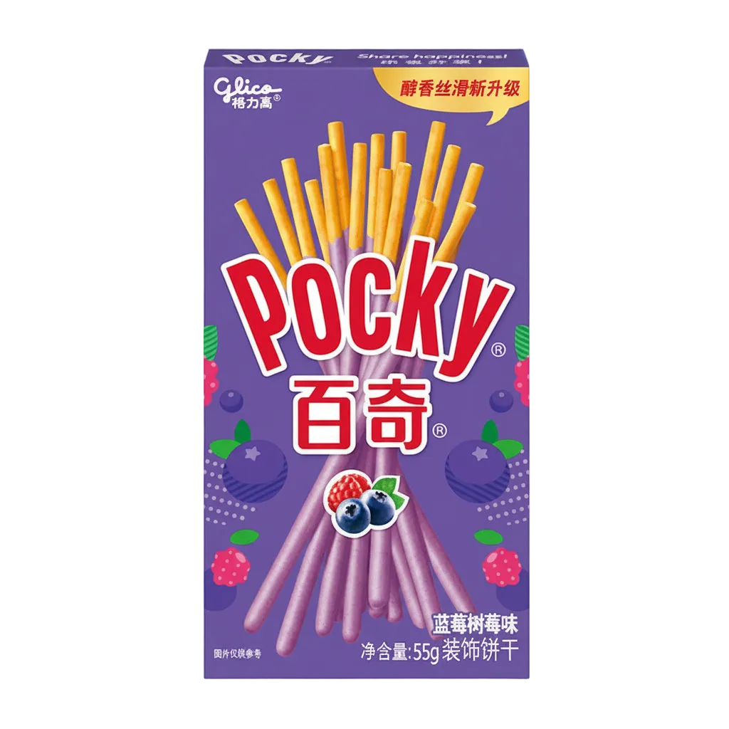 Pocky Lampone Mirtillo 55g | Glico Cina