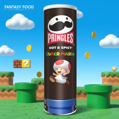🇬🇧 PRINGLES SUPER MARIO HOT & SPICY 175G 🔥🍄