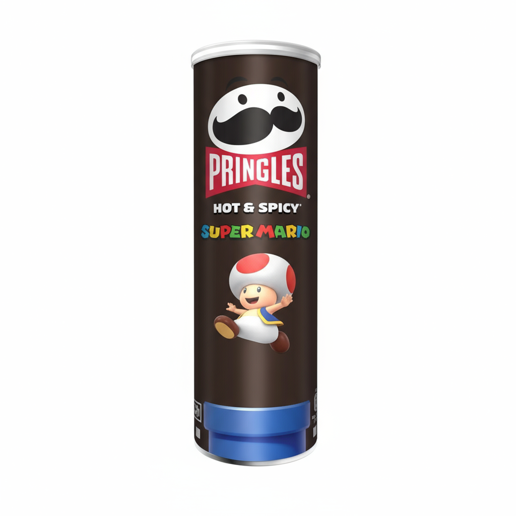 🇬🇧 PRINGLES SUPER MARIO HOT & SPICY 175G 🔥🍄