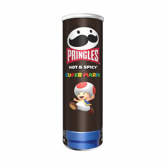 🇬🇧 PRINGLES SUPER MARIO HOT & SPICY 175G 🔥🍄