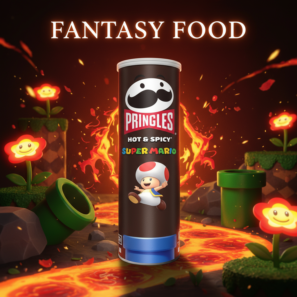 🇬🇧 PRINGLES SUPER MARIO HOT & SPICY 175G 🔥🍄