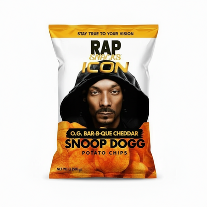 RAP SNACKS ICON    SNOOP DOGG 🧀🔥 CHEDDAR & BBQ