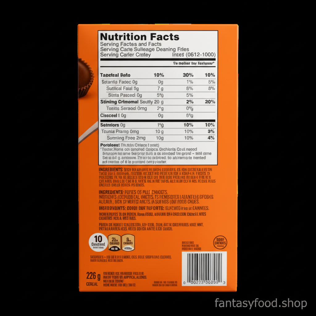 Tabella nutrizionale e ingredienti cereali Reese's Puffs 326g.