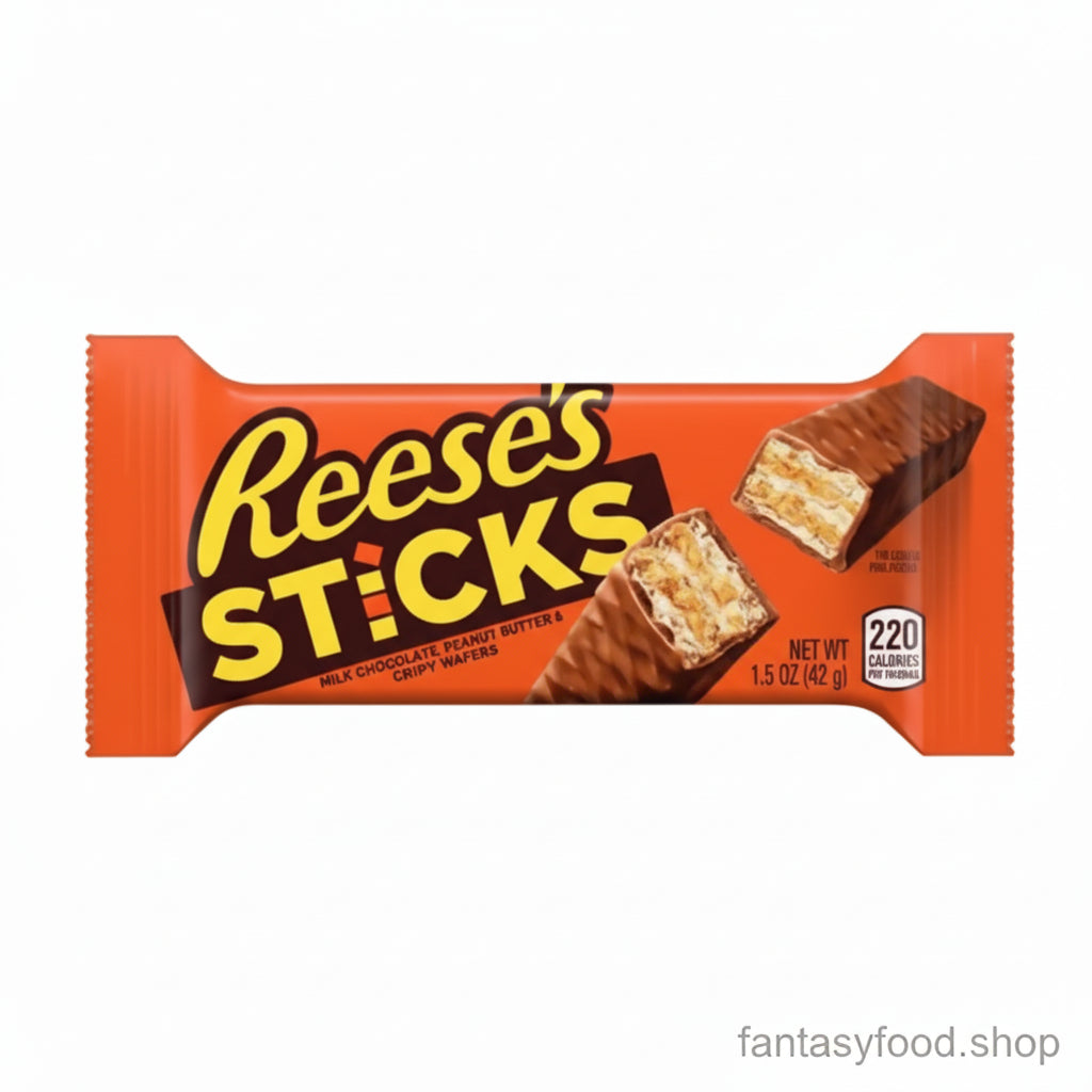 Confezione Reese’s Sticks 42g prodotto americano.