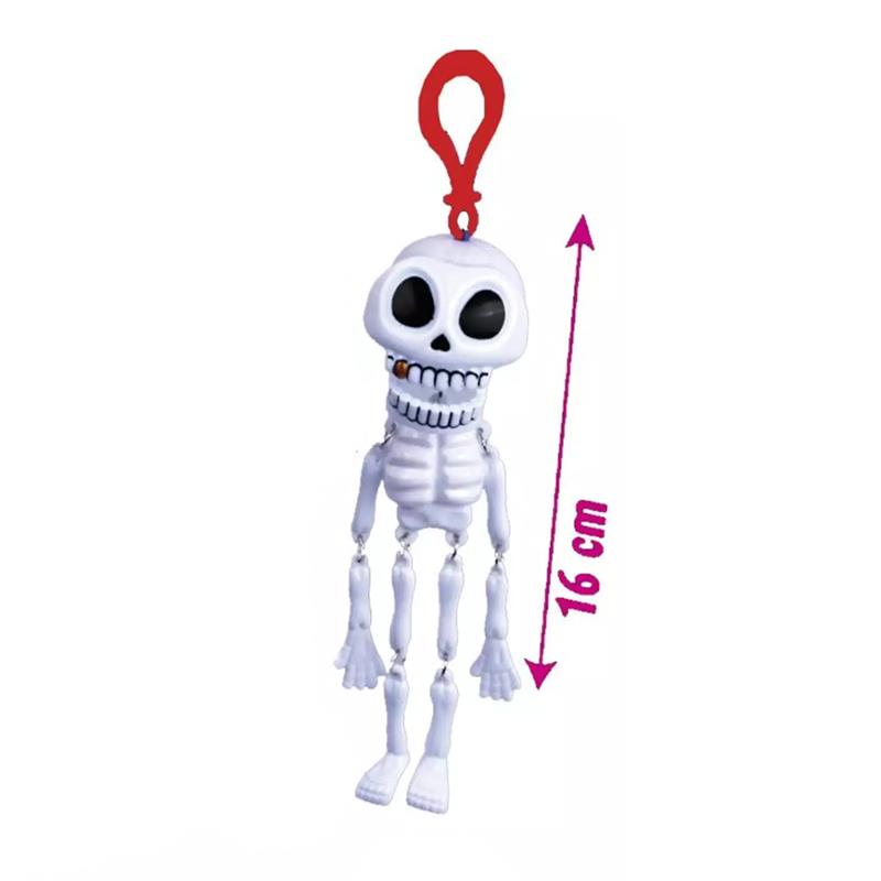 🧠 TOYS JOYGUM SUPER TESCHIO – Portachiavi con caramelle HAPPY HALLOWEEN