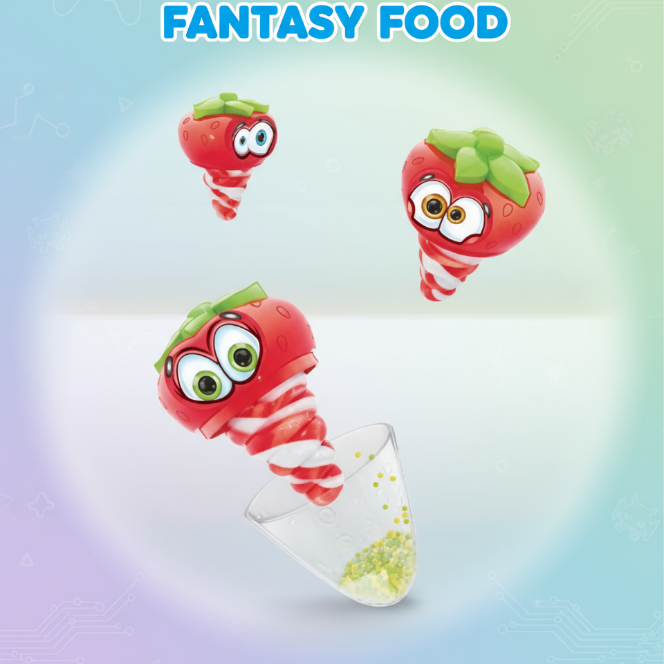 🍓 JOHNY BEE STRAWBERRY POP – 🇪🇺 LOLLIPOP CON MINI CANDIES (27G) 🍭