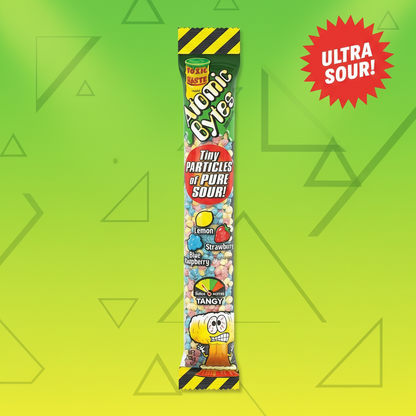 ☢️ TOXIC WASTE ATOMIC BYTES – MINI BOMBE ASPRE CHE ESPLODONO DI GUSTO (USA)