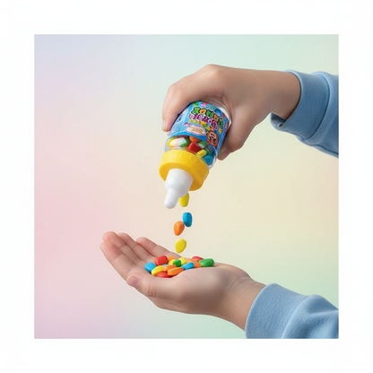 JOY GUM Toy Bottle Candy: Caramelle Fruttate con Gadget Collezionabile (25g)