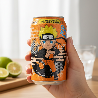 🍋 OCEAN BOMB NARUTO – YUZU SPARKLING WATER (TAIWAN)